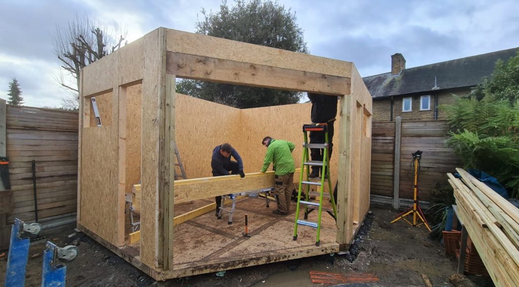 SIP garden room installation